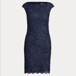 Navy Blue Midi Dress